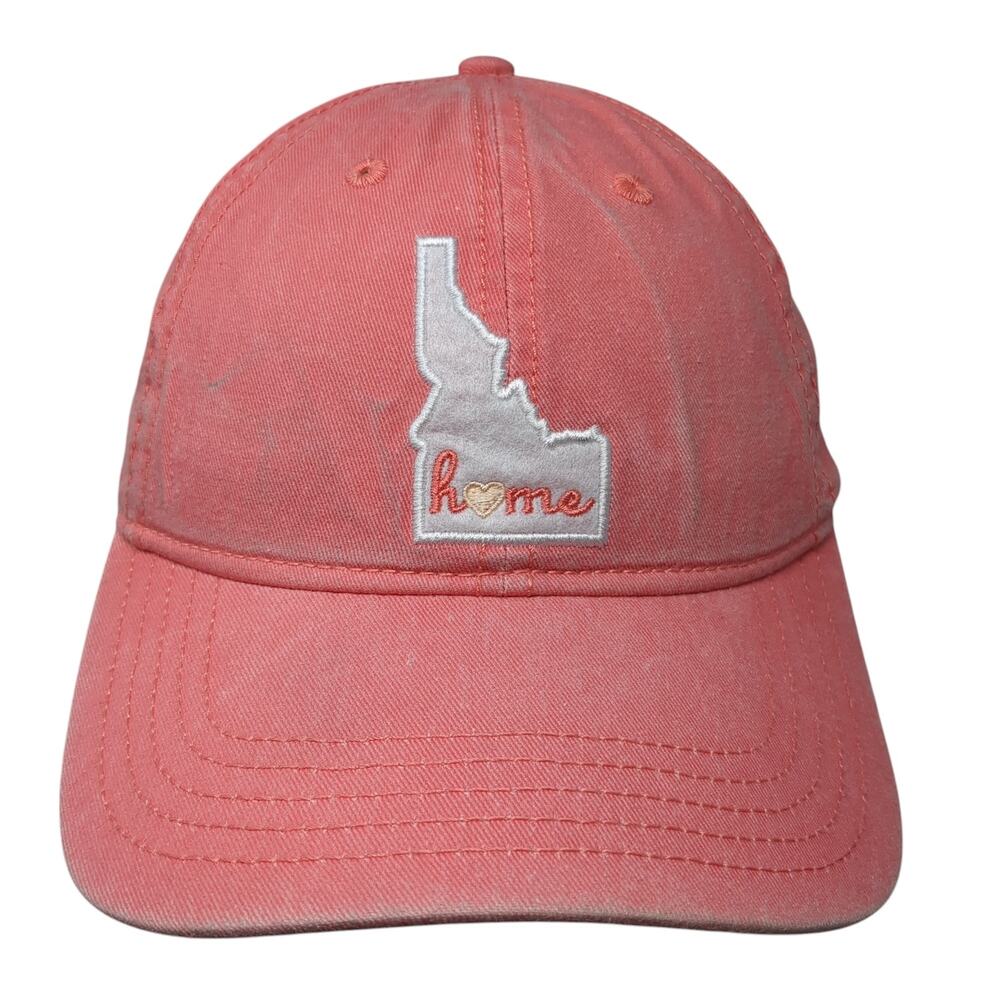 Idaho Home Slideback Baseball Cap Pink One Size Adjustable Embroidered Home Free